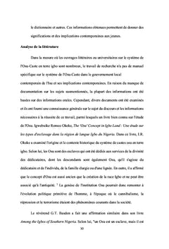 Le système Osu-Caste dans l'Igboland contemporain