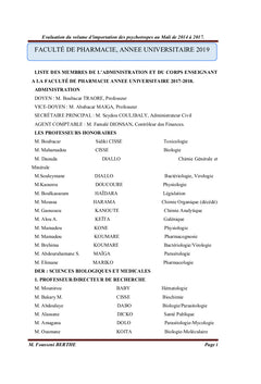 Importation des psychotropes de 2014 à 2017, Mali