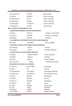 Importation des psychotropes de 2014 à 2017, Mali