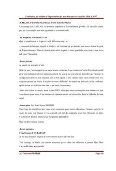 Importation des psychotropes de 2014 à 2017, Mali
