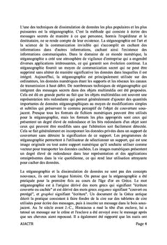 Stéganographie d'images par la méthode des bits les moins signifiants