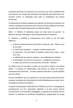 Cours d'Administration scolaire