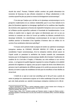 L'équité sociale et entreprises minières
