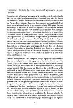 La dépolitisation du récit postmoderne espagnol