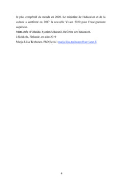 Réforme du système éducatif finlandais