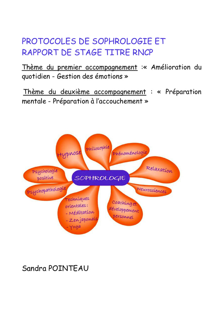 Sophrologie Protocoles et rapport de stage