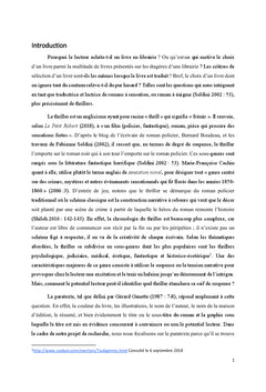 La paratraduction des romans thrillers