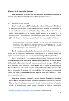 La paratraduction des romans thrillers