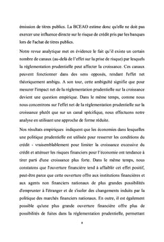 Les effets de la nouvelle réglementation prudentielle dans les pays de l'UEMOA