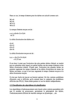 Programmation des tâches indépendantes