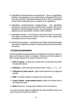 Programmation des tâches indépendantes