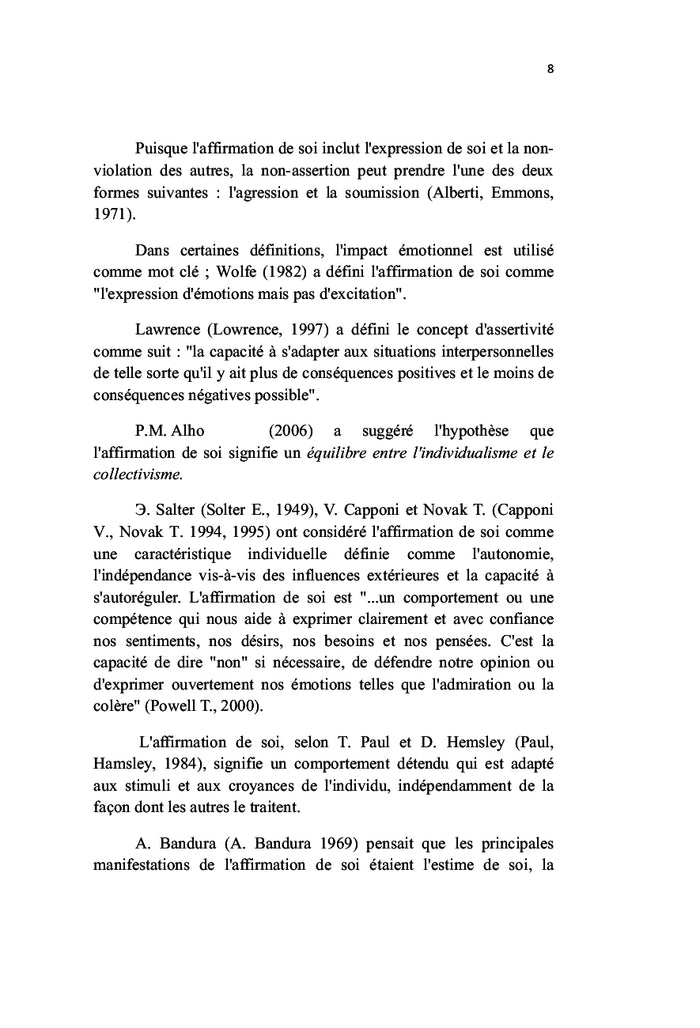 Psychologie du comportement assertif