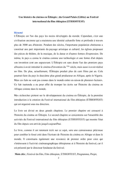 Une histoire du cinéma en Éthiopie, du Grand Palais à ETHIOFFEST