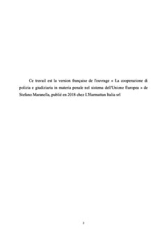 Aspects pénaux de la coopération judiciaire en Europe