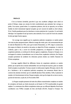 Aspects pénaux de la coopération judiciaire en Europe