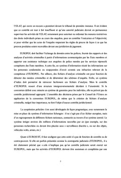 Aspects pénaux de la coopération judiciaire en Europe