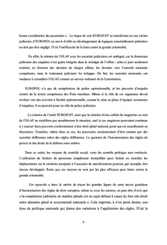Aspects pénaux de la coopération judiciaire en Europe