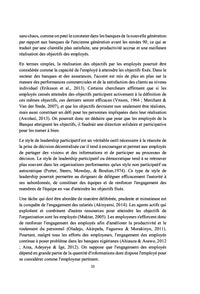 Décisions et objectifs décentralisés dans les banques