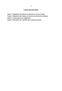 Evaluation de l'Antigène HBs chez la femme enceinte fréquentant la maternite de Kintambo