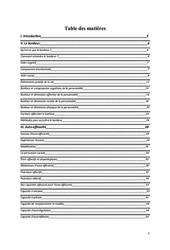 Bonheur et auto-efficacité