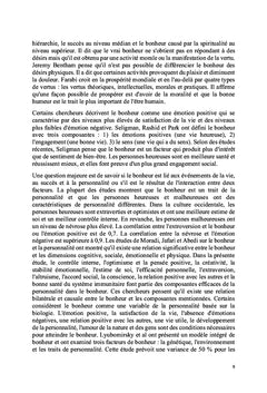 Bonheur et auto-efficacité