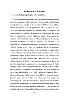 La gale commune de la pomme de terre et son contrôle