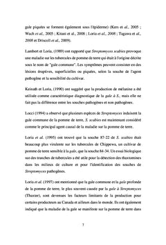 La gale commune de la pomme de terre et son contrôle