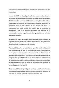 La gale commune de la pomme de terre et son contrôle