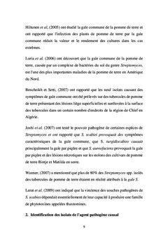 La gale commune de la pomme de terre et son contrôle