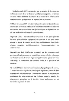 La gale commune de la pomme de terre et son contrôle