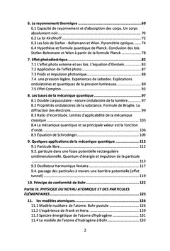 Cours de physique: optique, atome, noyau d'atome, parties élémentaires