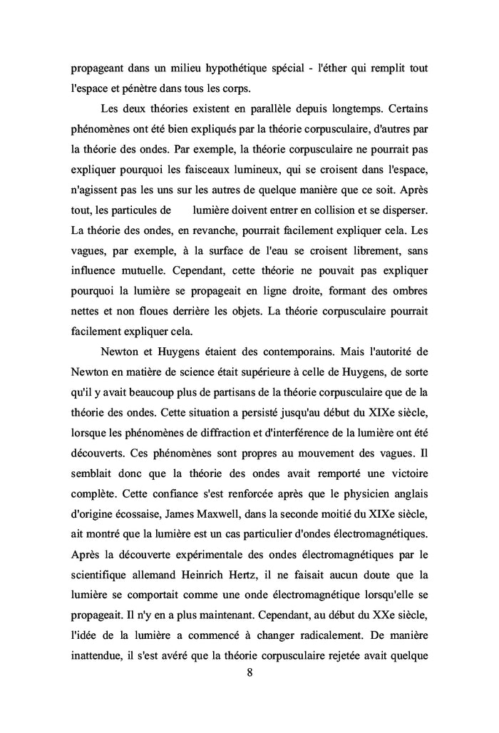 Cours de physique: optique, atome, noyau d'atome, parties élémentaires