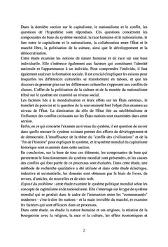 Capitalisme, nationalisme et conflit
