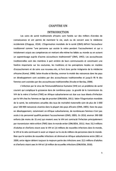 Transmission verticale du VIH : Le rôle des accoucheuses traditionnelles