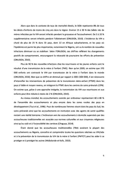 Transmission verticale du VIH : Le rôle des accoucheuses traditionnelles