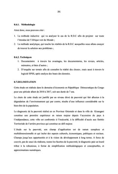 Dégradation des quelques ressources naturelles et le niveau de vie