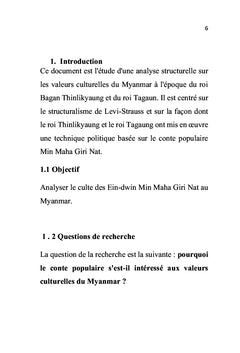 Une analyse structurelle dans le conte folklorique Min Maha Giri Nat