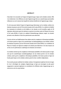 L'impact de l'e-learning sur les performances académiques