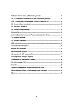 Utilisation des portfolios électroniques pour développer l'évaluation formative et les attitudes