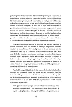 Utilisation des portfolios électroniques pour développer l'évaluation formative et les attitudes