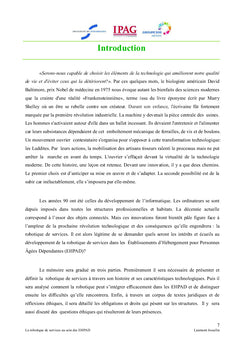 La robotique de services au sein des EHPAD