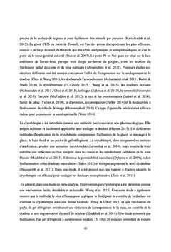 Comparer l'effet de l'acupression et de la cryothérapie sur la douleur