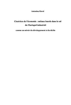 Cicatrices de l'économie : les métaux lourds