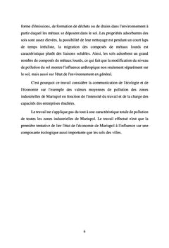 Cicatrices de l'économie : les métaux lourds