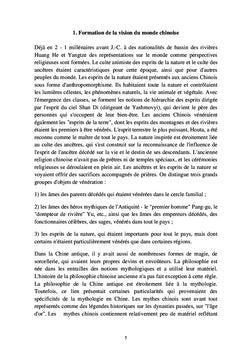 La vision chinoise du monde