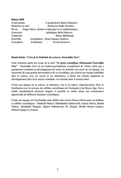 L'ère, padishah de la science Nasiraddin Tusi