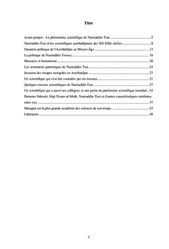 L'ère, padishah de la science Nasiraddin Tusi