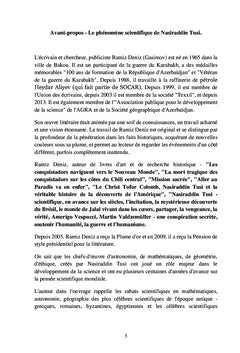 L'ère, padishah de la science Nasiraddin Tusi