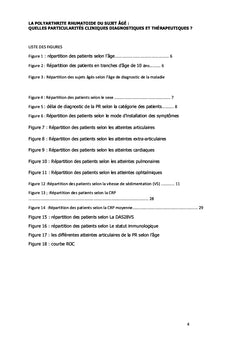 Particularités de la polyarthrite rhumatoide chez le sujet âgé