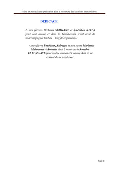 Gestion de location immobilière cas du Sénégal